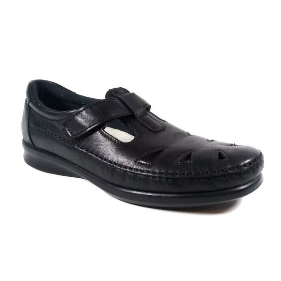 SAS Women's Roamer T-Strap Leather Slip-on Loafer - Picture 2 of 11